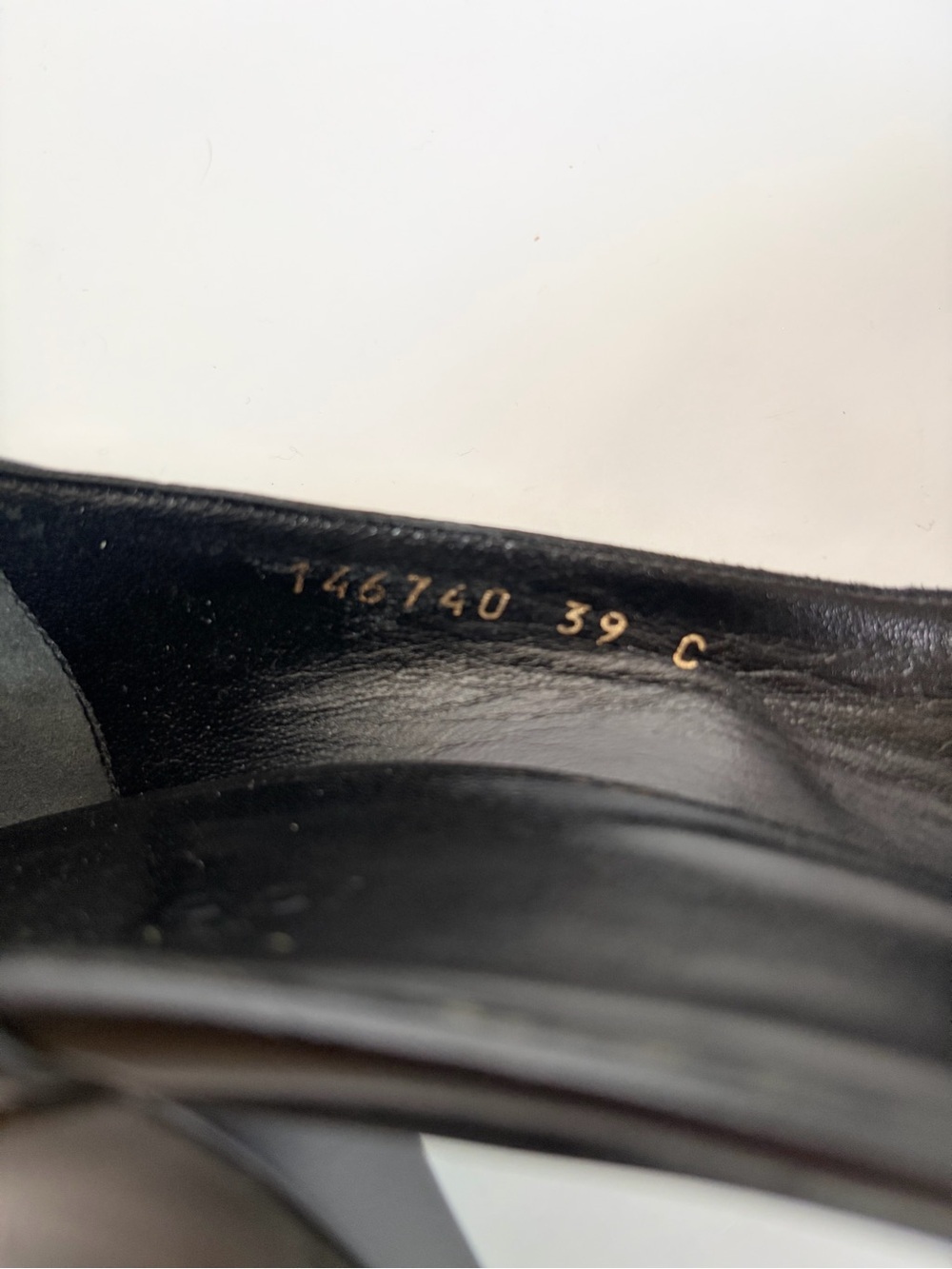 Gucci D’Orsay Stiletto Pumps Pointed Toe Trim Ribbon Satin Leather Black Size 39 - Picture 2 of 15